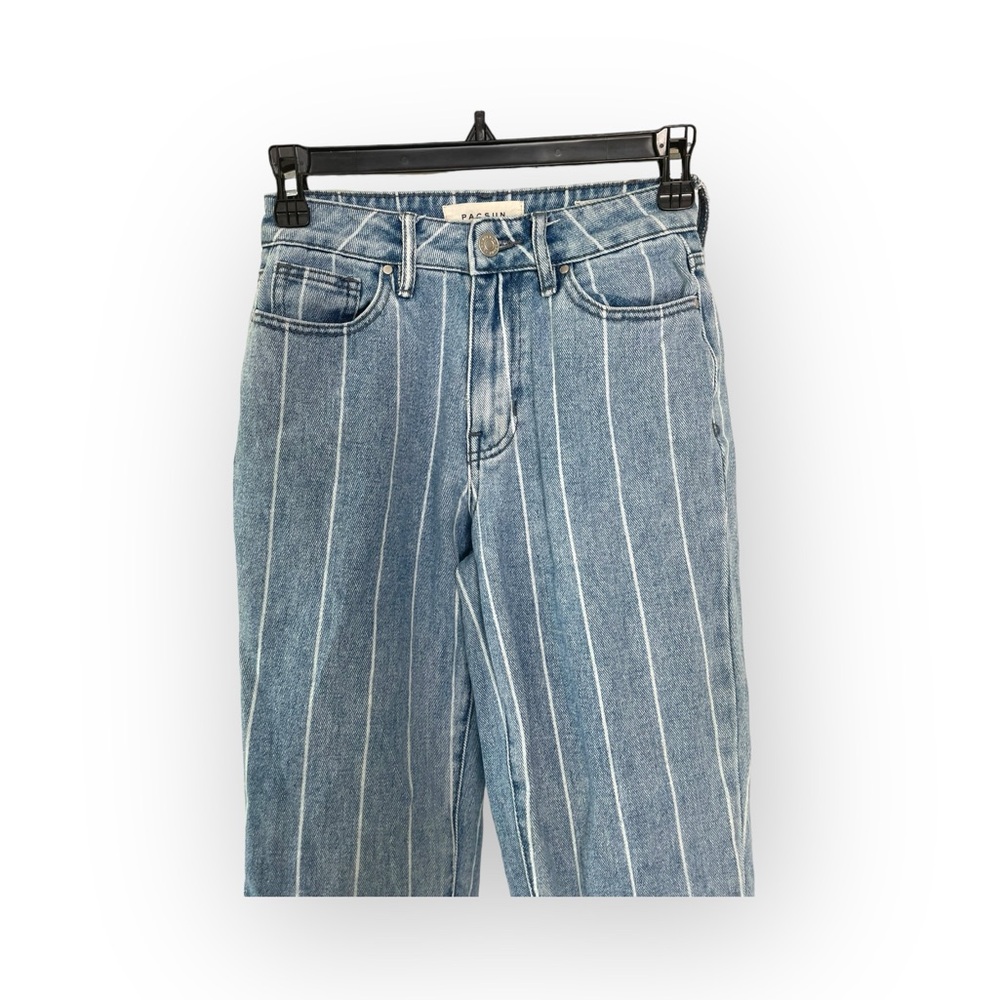 PacSun mom jeans striped size 22